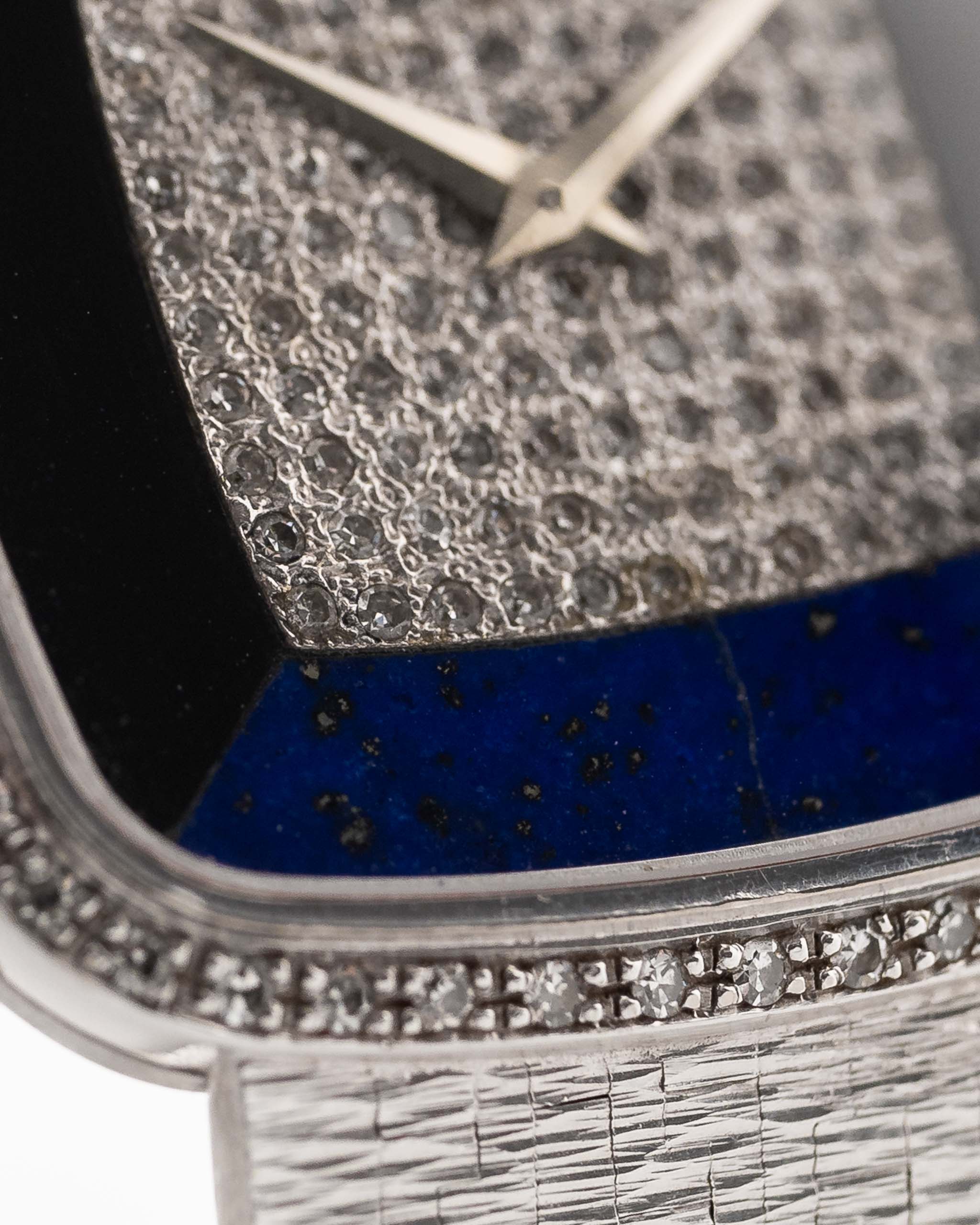 Piaget Square 9775 Lapis Onyx 18k Diamond 1970s - Image 3