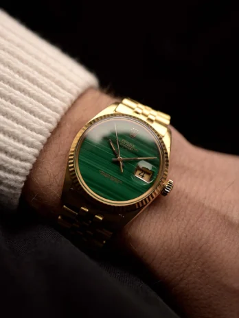 Rolex 1601 Datejust 18k Malachite 1968