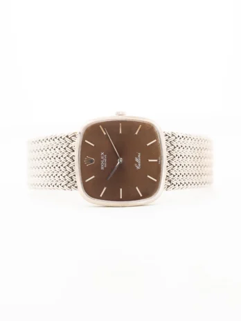 Rolex Cellini 18k Square Tropic 1976